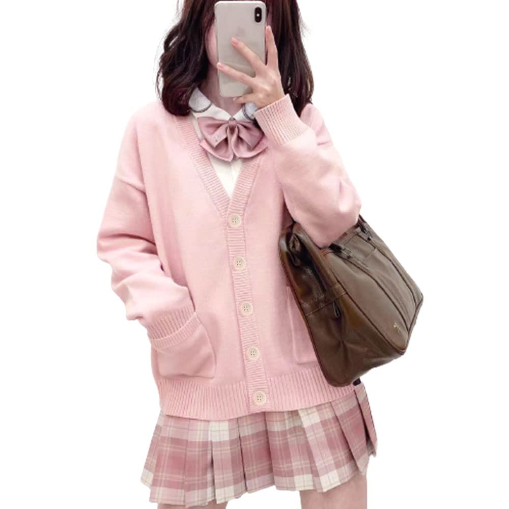 【送料無料】[Eolluka] スクールカーディガン ニット ウェア セーター トップス 学生 服 制服 学校制服..