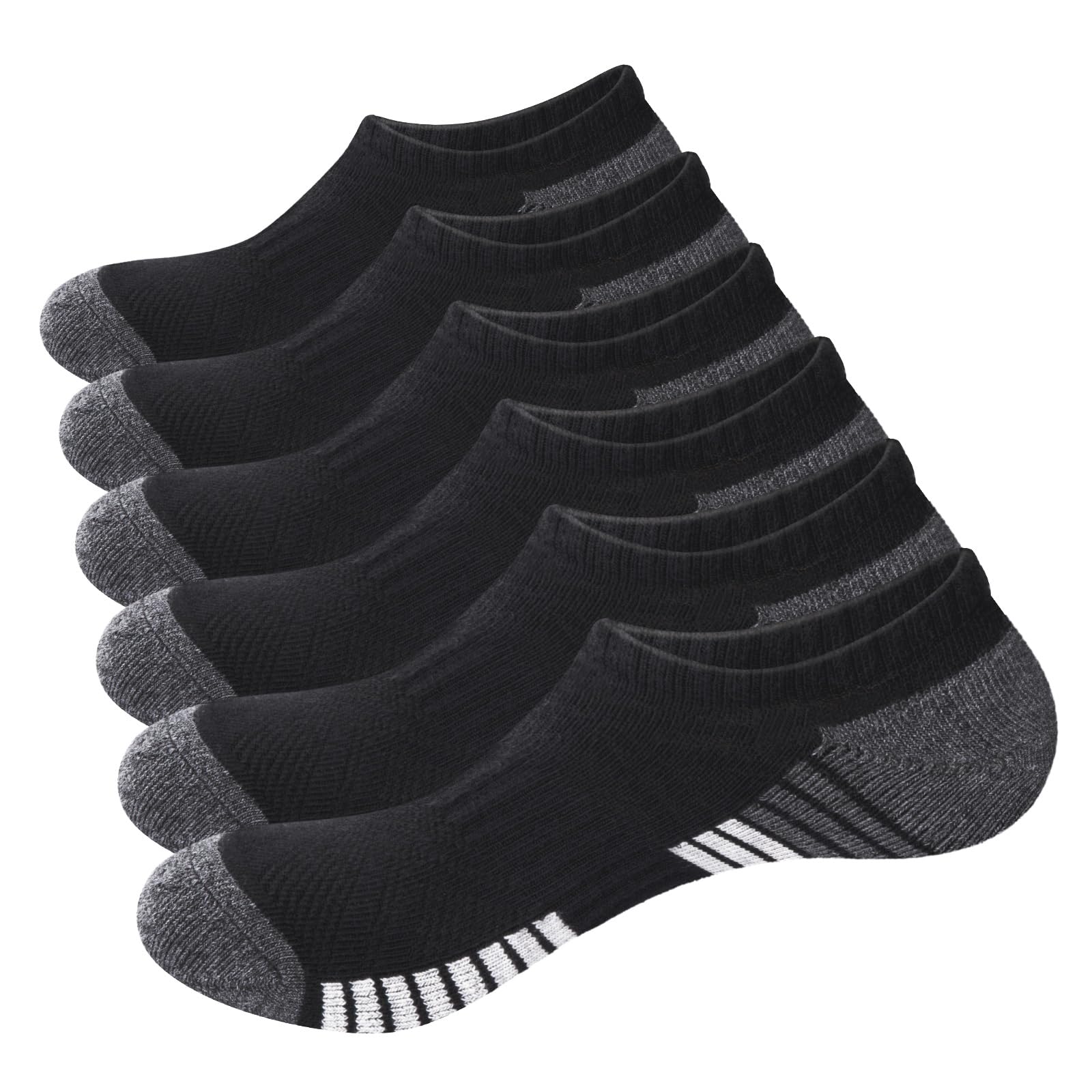 【送料無料】[GiveGift] 靴下 メンズ 黒/白 スニーカーソックス 通気性 防臭 高級綿 カジュアル トレー..