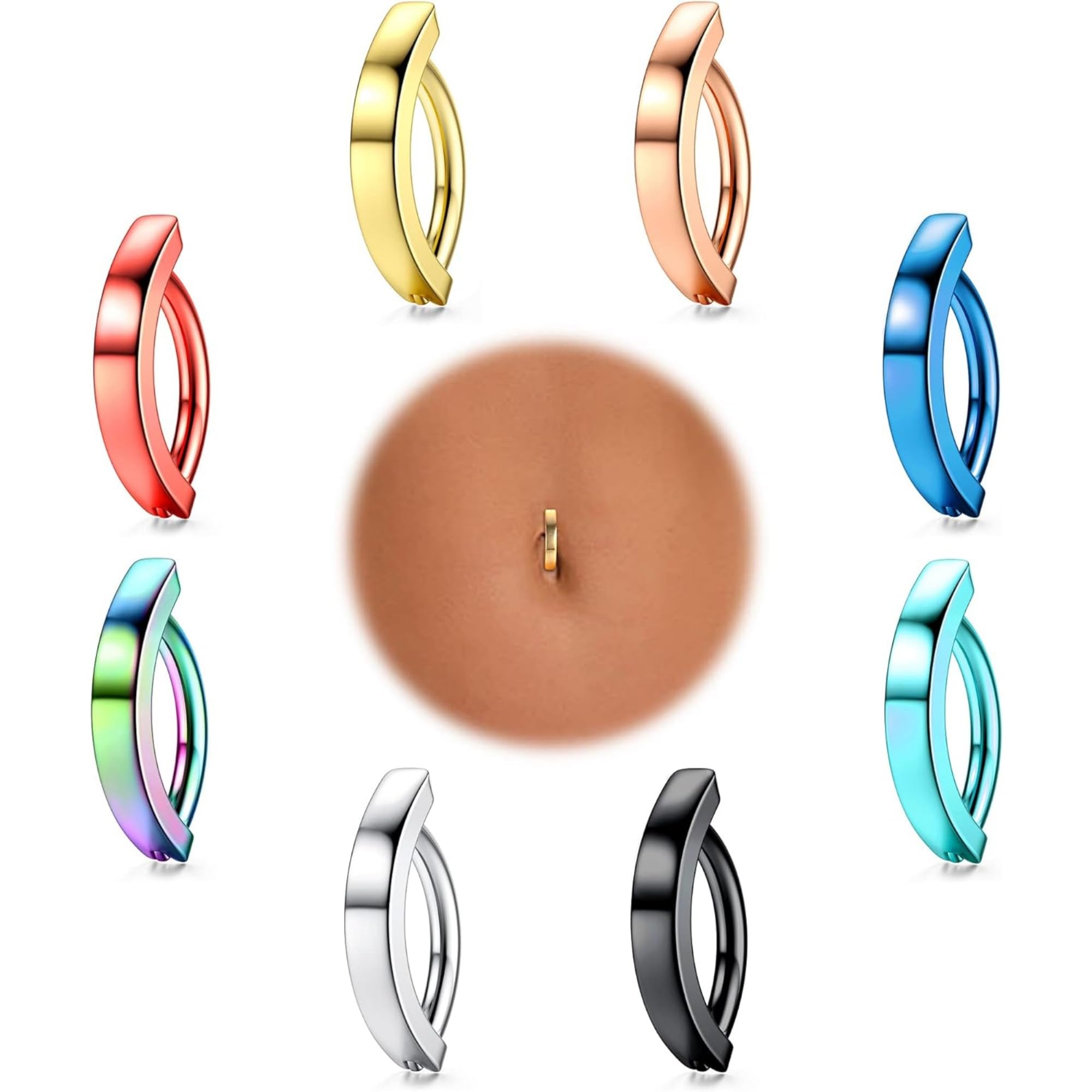 【送料無料】[Jstyle] ボディピアス レディース ヘソ ピアス 14g クリッカー へそ リング レディース ..