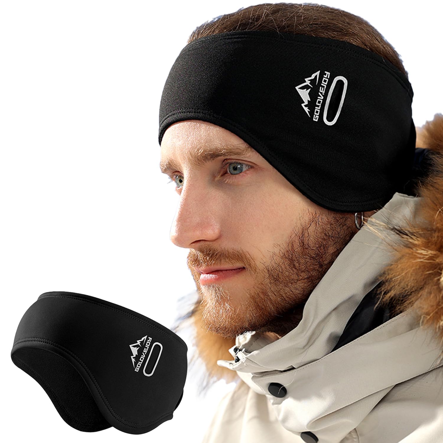 【送料無料】[Yotonna] イヤーマフ イヤーウォーマー 耳あて 防寒 防風【便利なマジックテープ固定式・..