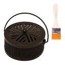 【送料無料】防蚊 蚊取線香入れ 蚊遣り 蚊取り線香 スチール製 蚊取りポット 蚊取り線香ホルダー 吊り下げ ブロック 虫よけ 蚊取り器 持ち運び便利 刺さずに使える 屋外 屋内 刷毛付き 色:A