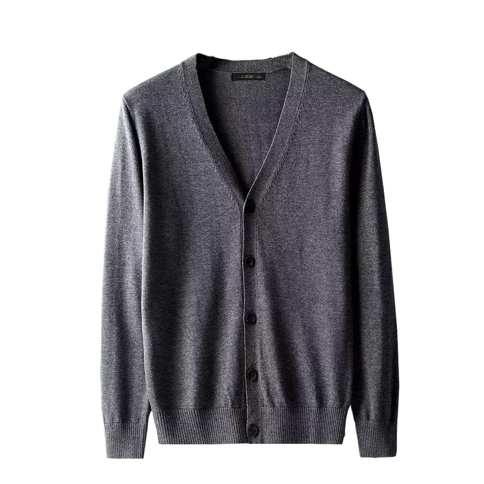 【送料無料】[zuevichn] カーディガン メンズ 長袖 Vネック セーター 無地 ジャケット スクールセータ..