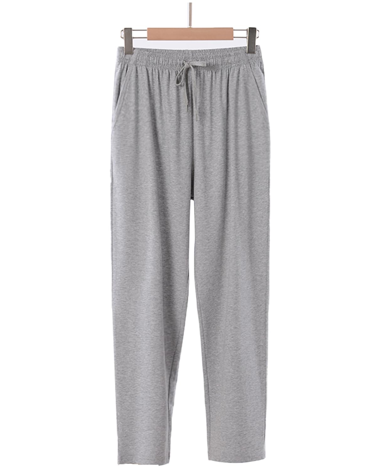 【送料無料】[Kayuuhin] ルームパンツ ルームウェアボトムス パジャマパンツ 部屋着 綿 モダール ゆったり パジャマ ロングパンツ メンズ カジュアルパンツ 肌に優しい 吸汗 通気 色：ライトグレー、サイズ：2XL