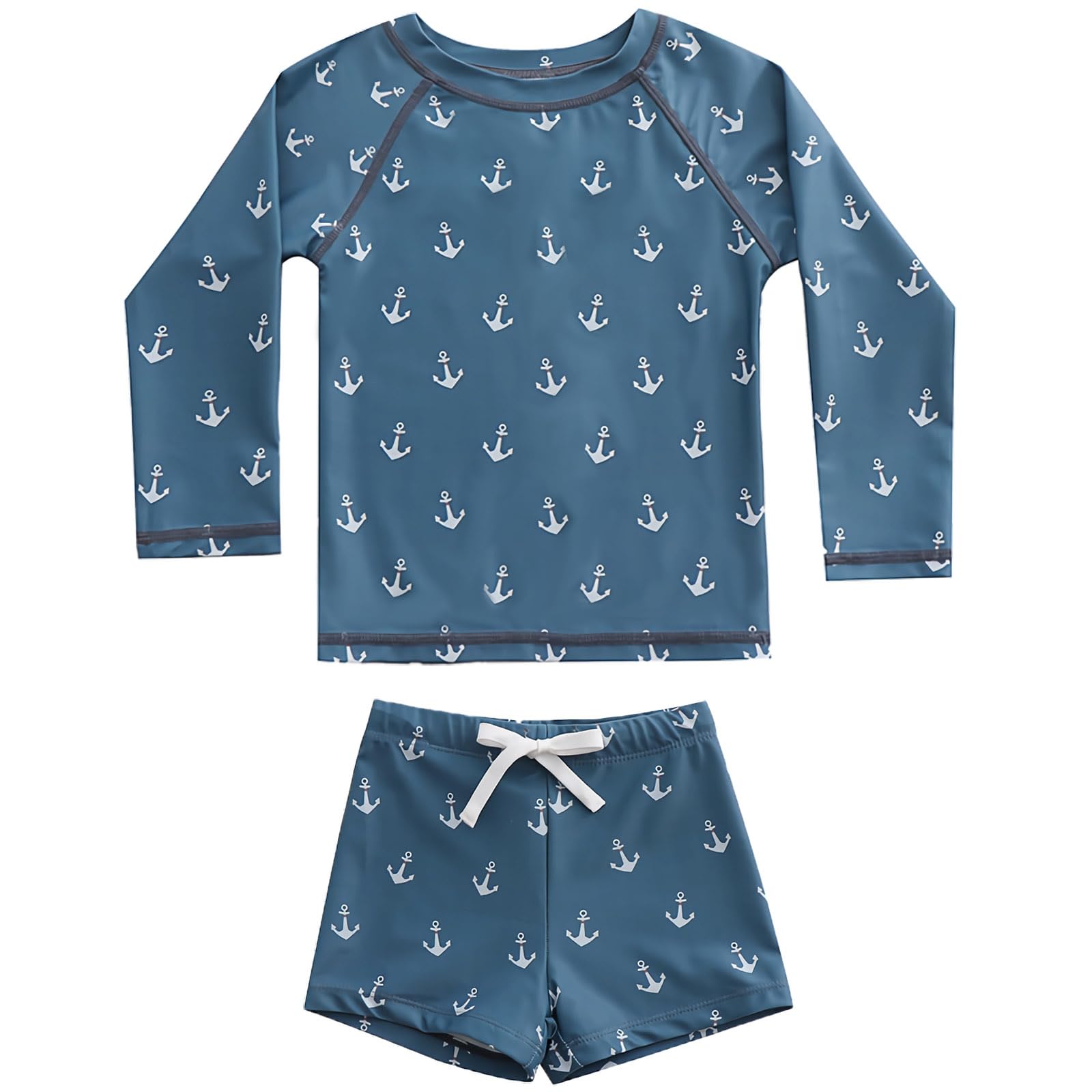 【送料無料】[GoUseGo] キッズ 水着 男の子 3点セット 子供用水着 長袖ラッシュガード サーフパンツ キ..