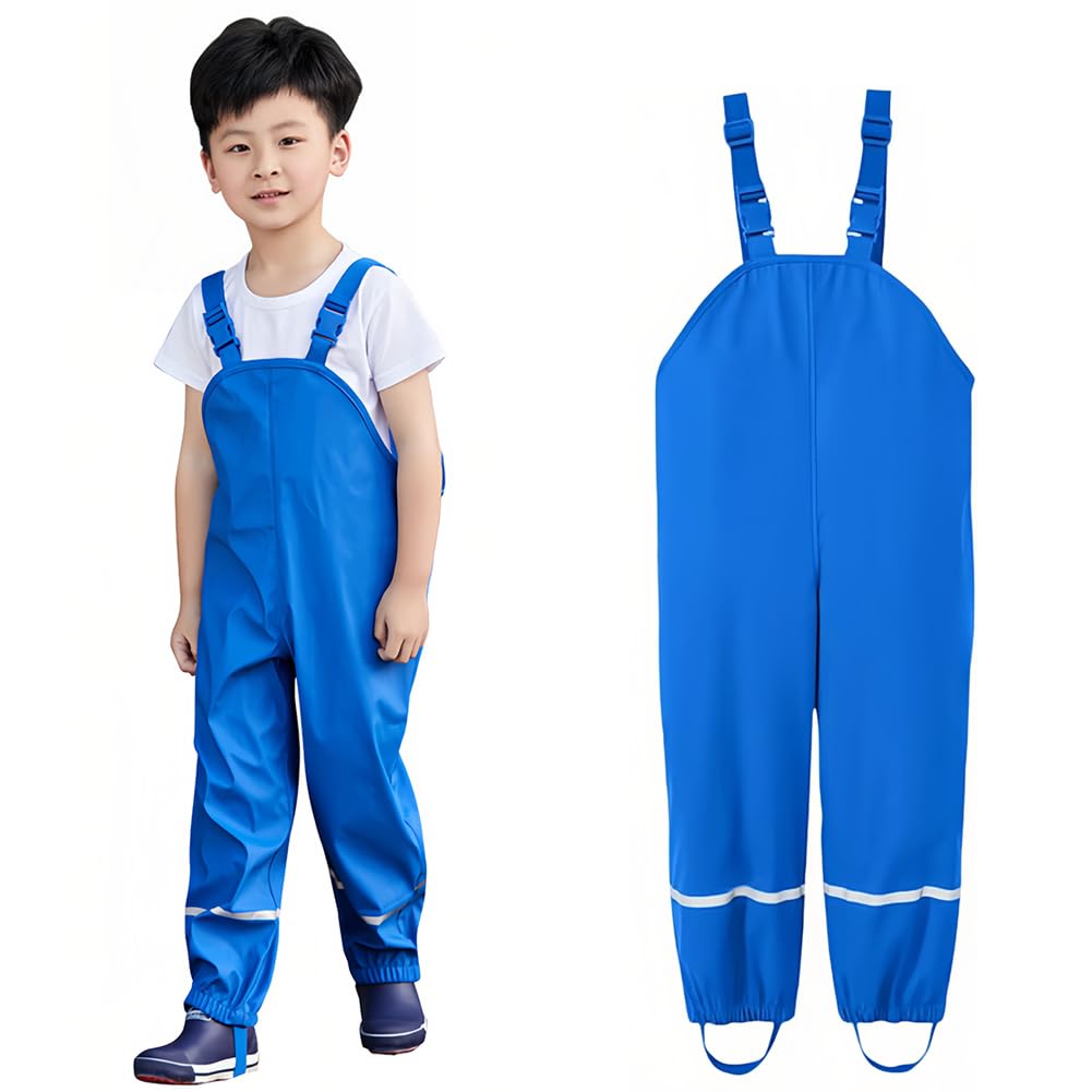 【送料無料】[Limspace] プレイウェア キッズ お砂場着 PU防水オーバーオール 春夏用レインウェア サロ..