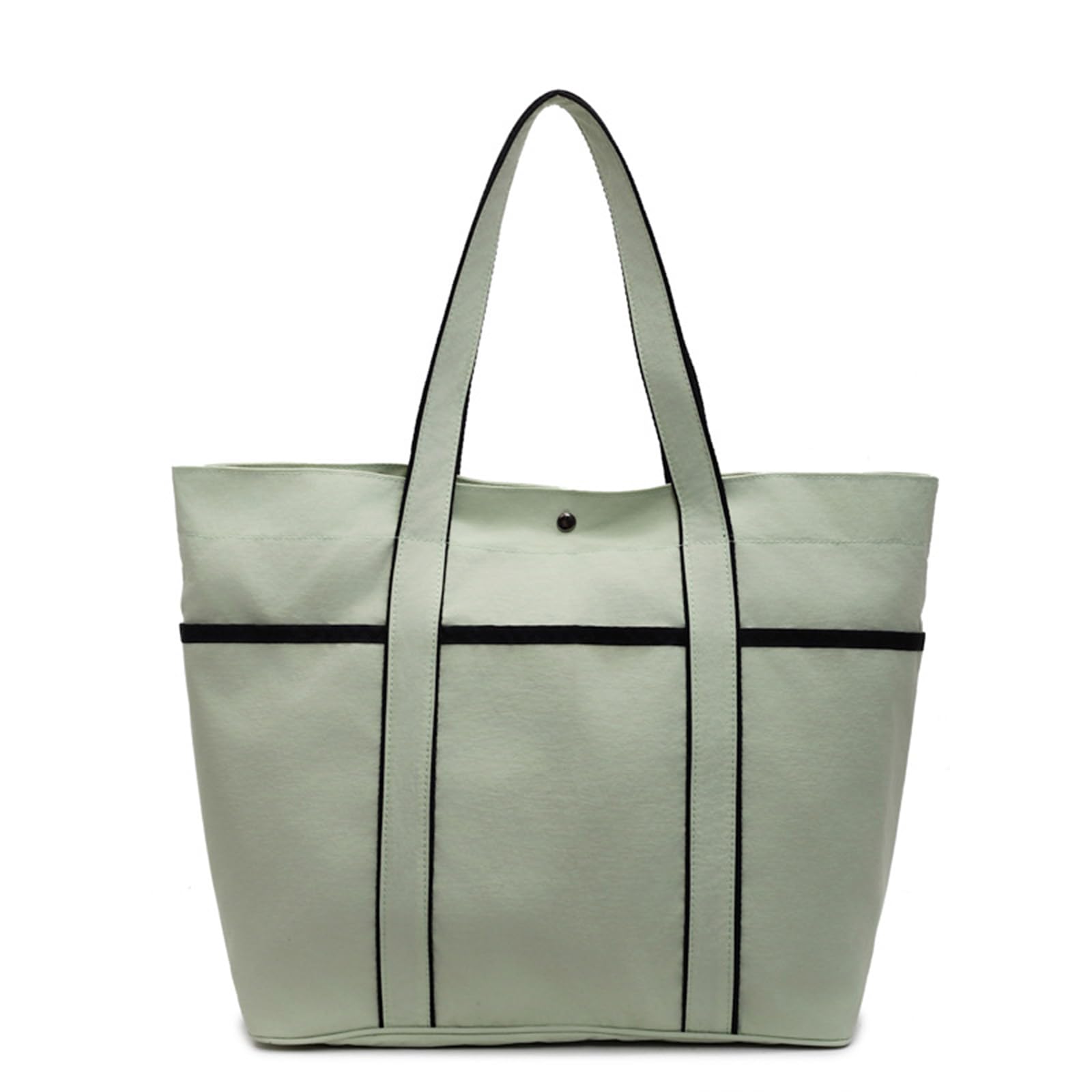 【送料無料】[CUDO] トートバッグ レディース 大容量 軽量 A4 ナイロン 多ポケット 撥水 ジムバッグ マザーズバッグ 通勤 通学 スポーツ 旅行 色：グリーン