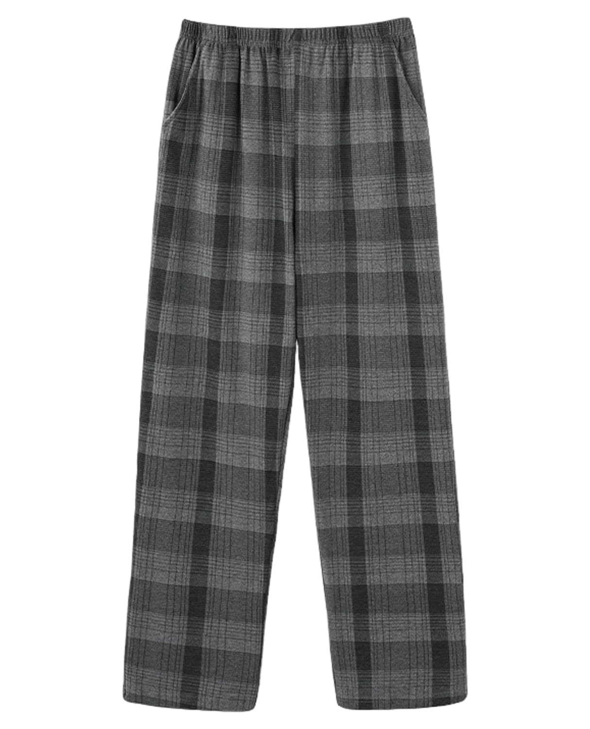 【送料無料】[Kayuuhin] ルームパンツ ルームウェアボトムス パジャマパンツ 部屋着 綿 ゆったり ロングパンツ メンズ カジュアルパンツ 肌に優しい 吸汗 通気 色：ダークグレー（7827）、サイズ：2XL