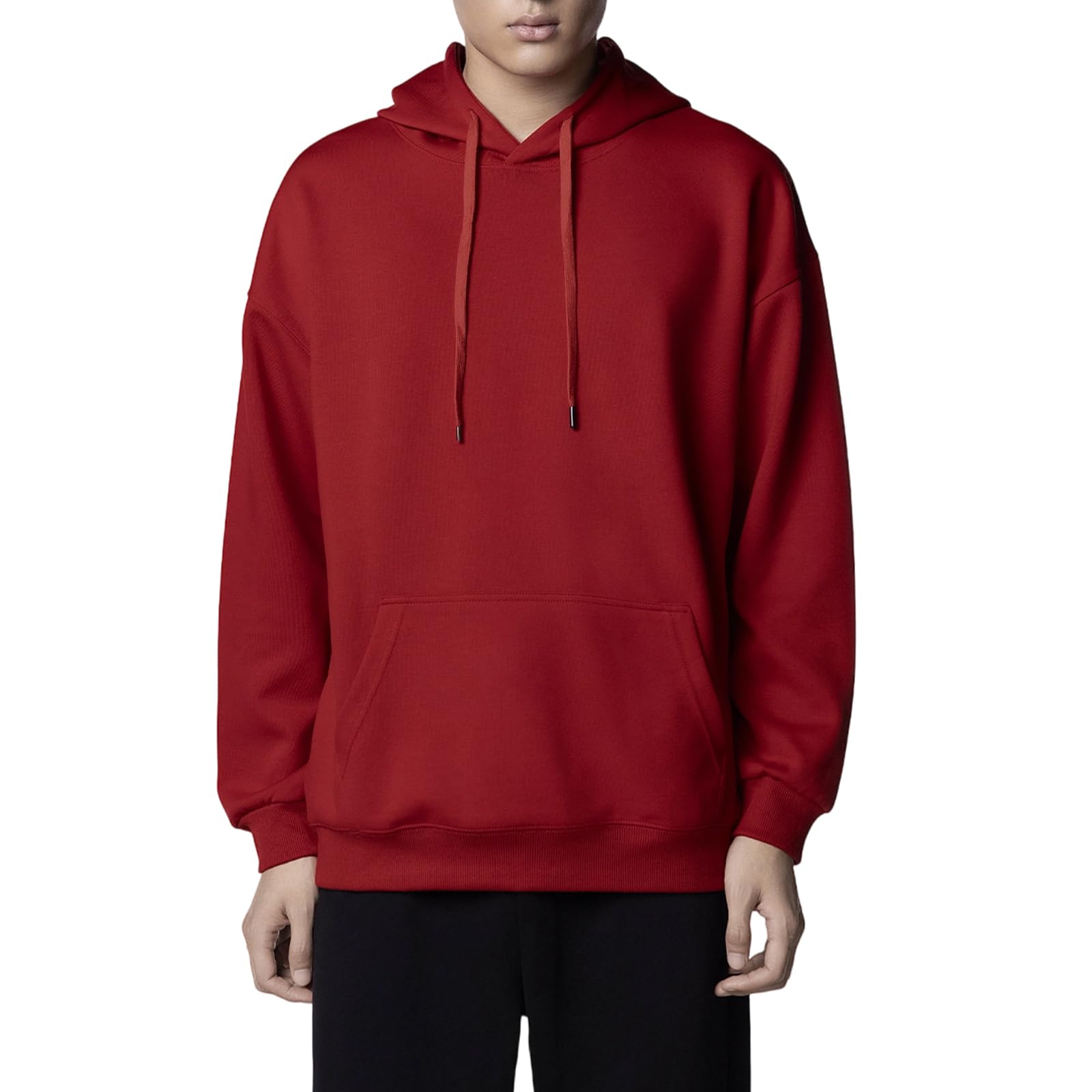 【送料無料】[Cailin Kailun] メンズ スウェットシャツ 長袖 無地 フード付き ゆったり 大きいサイズ ..