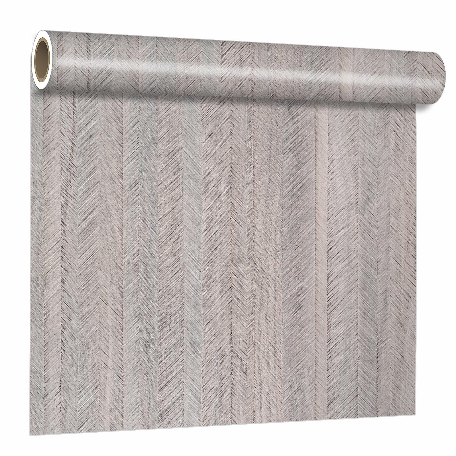 【送料無料】VEELIKE はがせる壁紙 リメイクシート 木目調 ダークグレー つや消し 色：ベージュ、サイズ：幅40 cm x 長さ3 m