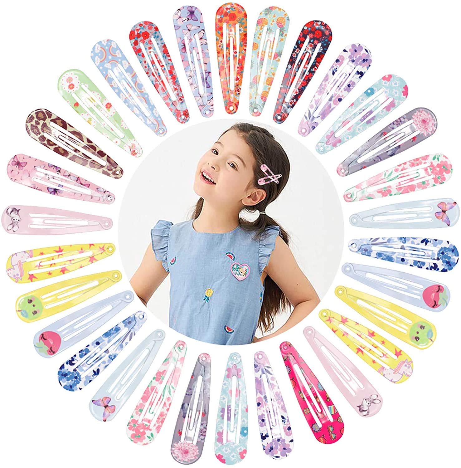 【送料無料】LYXOTOヘアクリップ 黒 ベビー ヘアピン スリーピン 前髪 パッチンピン 鉄 スリムピン 大..