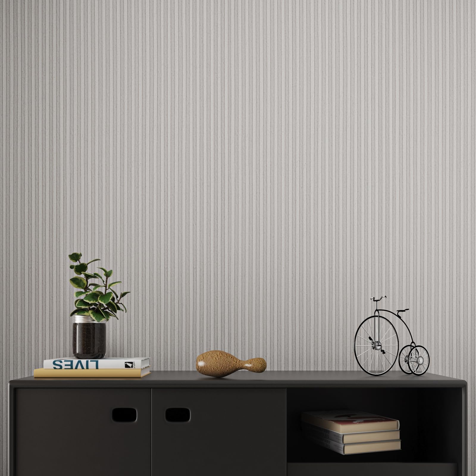 【送料無料】VaryPaper 壁紙シール ウォールステッカー リメイクシート はがせる壁紙 おしゃれ 自宅 賃貸OK リフォーム 補修 DIY 貼りやすい カッティングシート 防水 防汚 防油 北欧風 ナチュラル 接着剤不要 ウォールアート デ 色：グレー、サイズ：幅40 cm x 長さ2 m