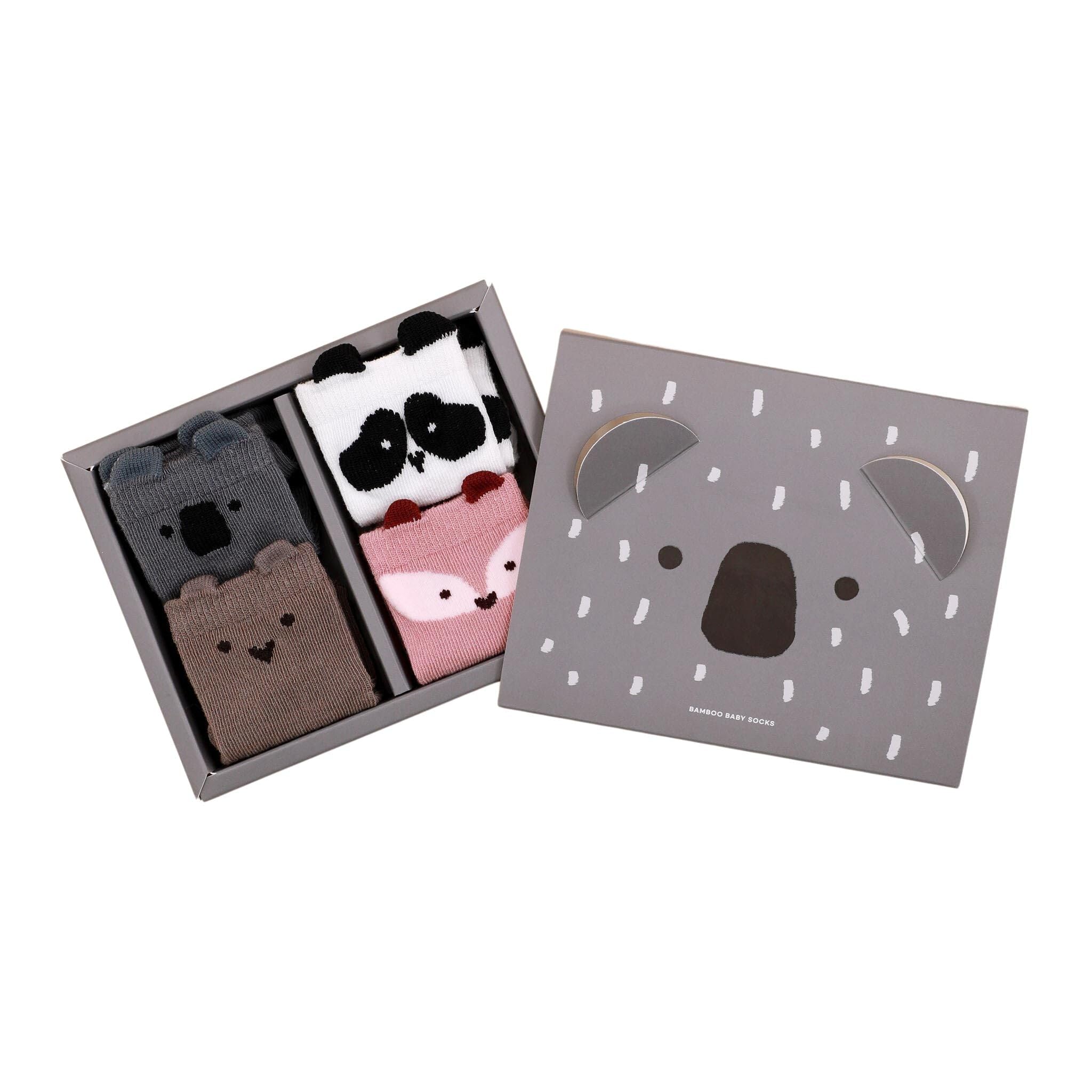 【送料無料】[Attipas] アティパス アニマルズソックスギフトセット(4ペア) 【AnimalsSocksGiftSet】 ..