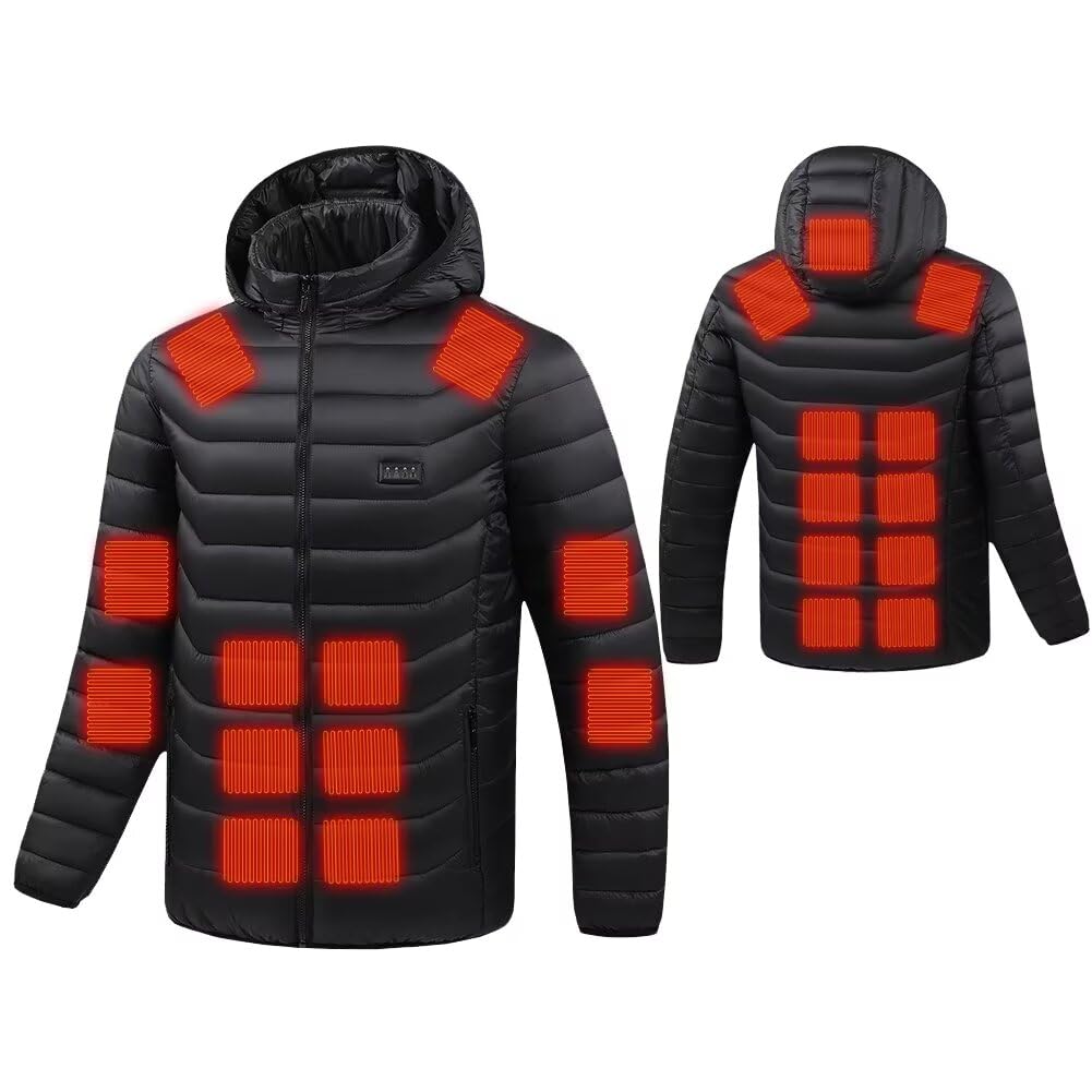 【送料無料】[Quntum A.E] 電熱ジャケット 23つヒーター 独立温度調節 4つスイッチボタン 3段温度調節 ..