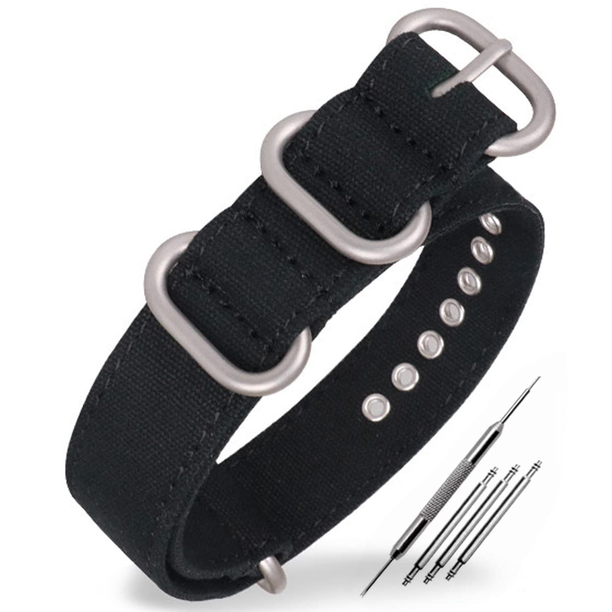 【送料無料】HEYOZURY 時計バンド カンバス NATOベルト 1...(4)