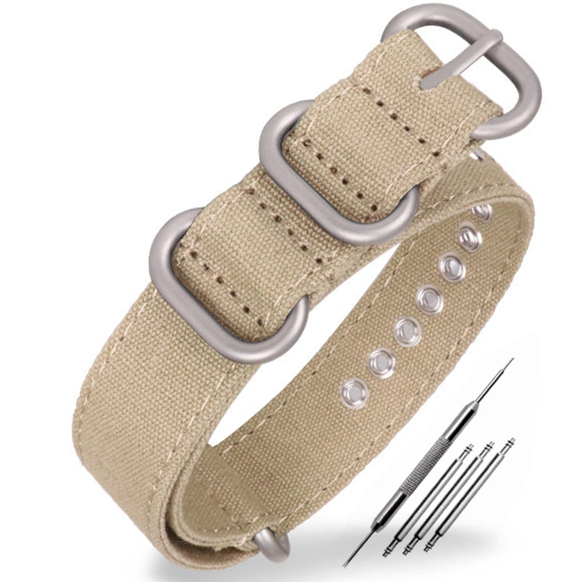 【送料無料】HEYOZURY 時計バンド カンバス NATOベルト 1...(4)