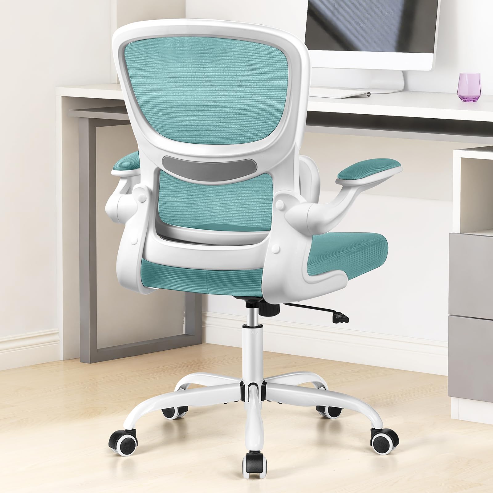 【送料無料】Razzor オフィスチェア デスクチェア 疲れない 人間工学椅子 色：ミントグリーン、サイズ..