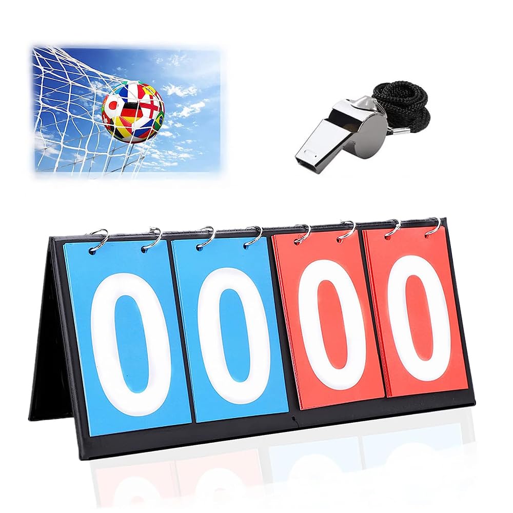 【送料無料】4桁 スコアボード フリップスコアボード 折り畳み可 防水加工 携帯便利 読みやすい スコア..