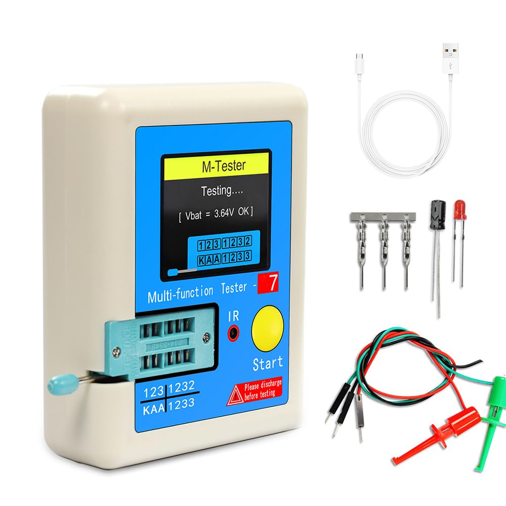 【送料無料】トランジスタテスター 多機能ランジスタテスター フルカラーディスプレイグラフィック ダ..