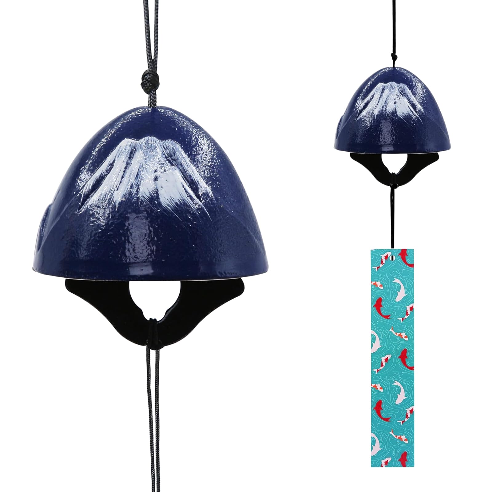 【送料無料】Topatrol 風鈴 鋳鉄製 屋外・玄関用 手作り 癒し音 おしゃれ プレゼント 贈り物 ぶら下げチャイム 夏の風物詩 涼しい 清涼 人気 装飾 南部鉄器 釣鐘 松実 松ぼっくり 伝統工芸 短冊付き いい音 澄んだ音 かわいい 色：マルチカラー、サイズ：FREE