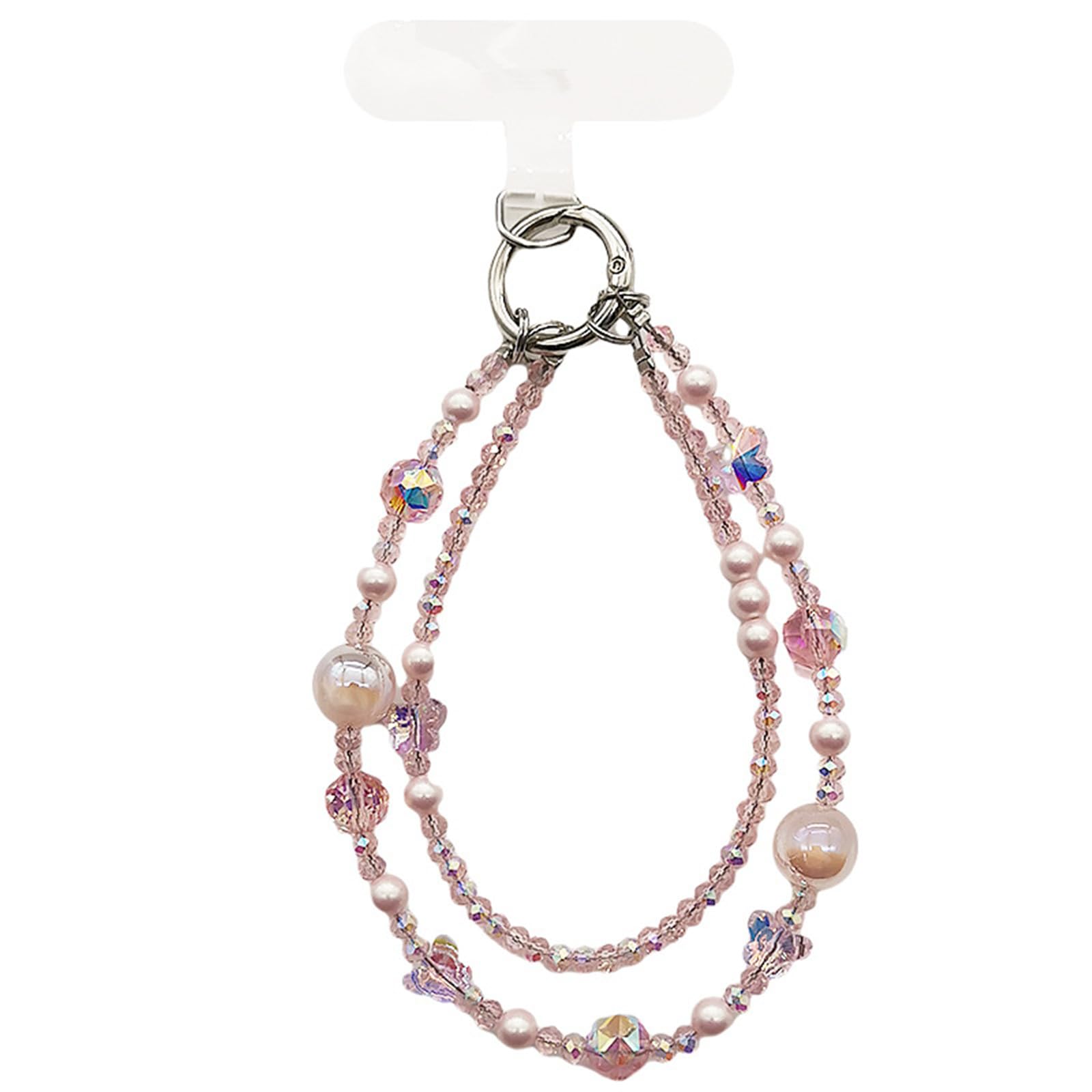 【送料無料】[CSILOVEE] スマホストラップ ストラップ ラインストーン ビーズ パール 手首 レディ ショ..