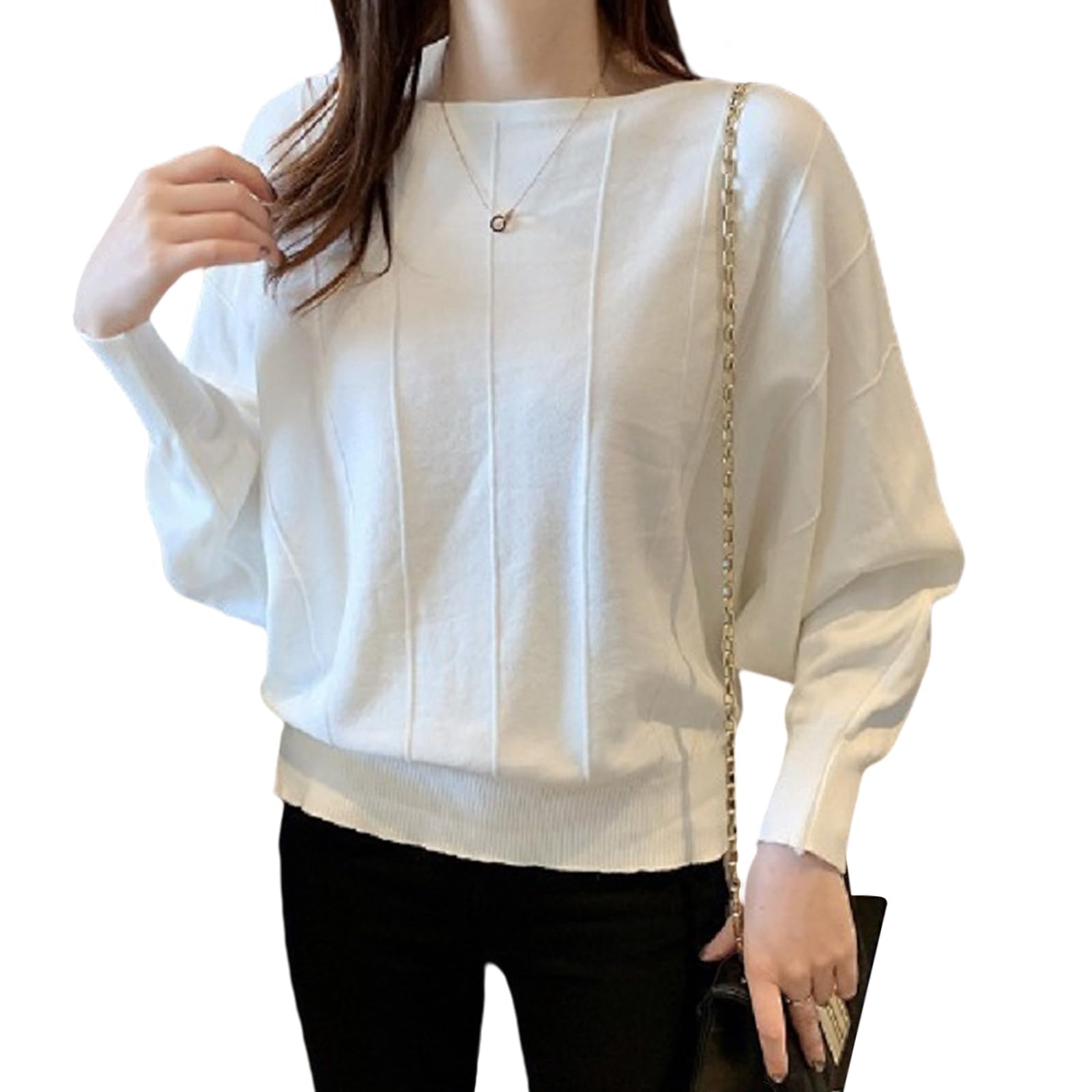 【送料無料】[TeMibery Lyric] トレーナー レディース 長袖 ニット スウェット カジュアル トップス シ..