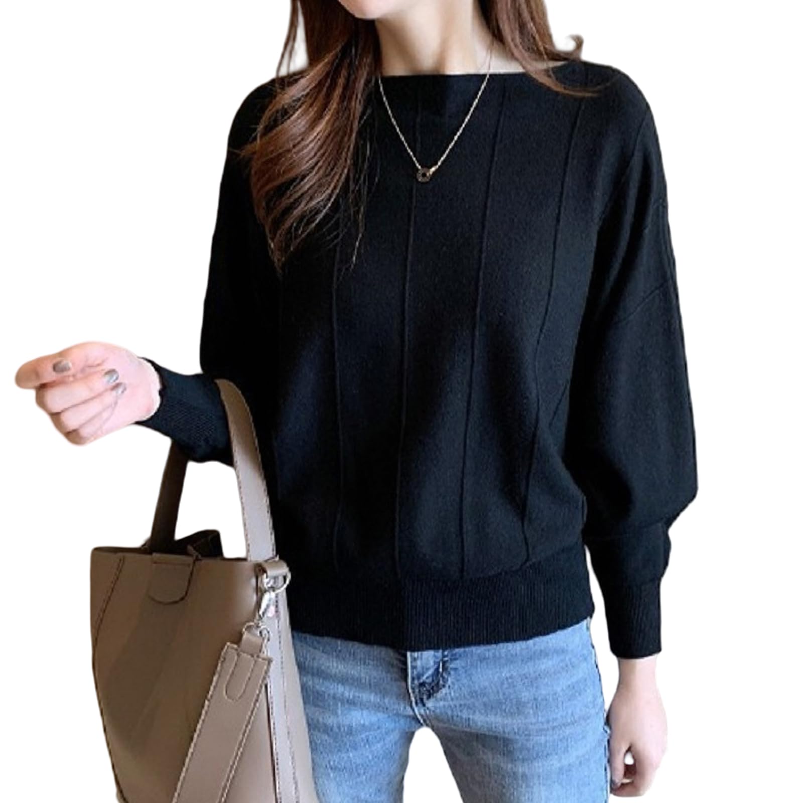 【送料無料】[TeMibery Lyric] トレーナー レディース 長袖 ニット スウェット カジュアル トップス シ..