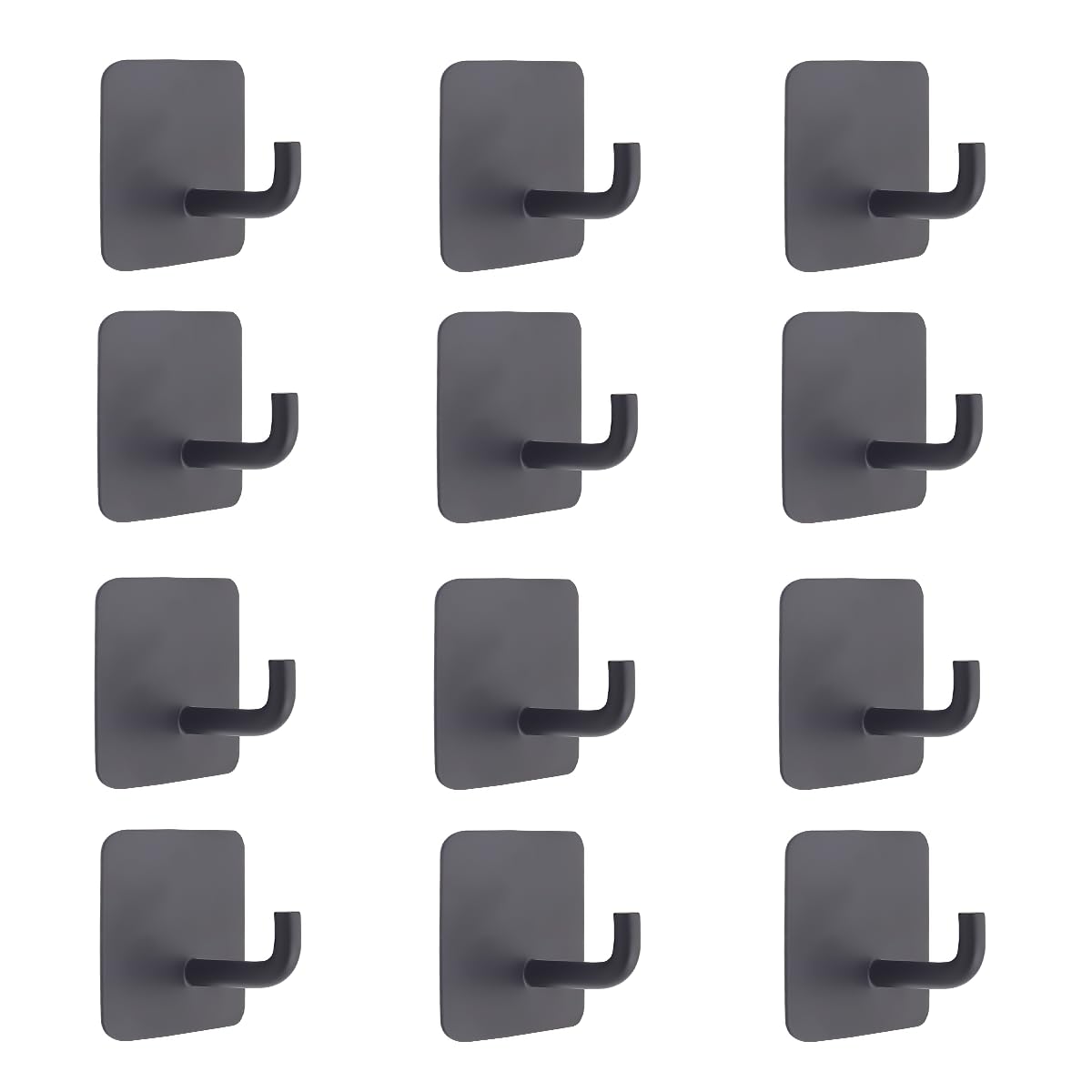 【送料無料】壁用粘着フック 強力 壁穴あけないフック ステンレス鋼 耐荷重20KG 穴開けない 傷つけない 12個