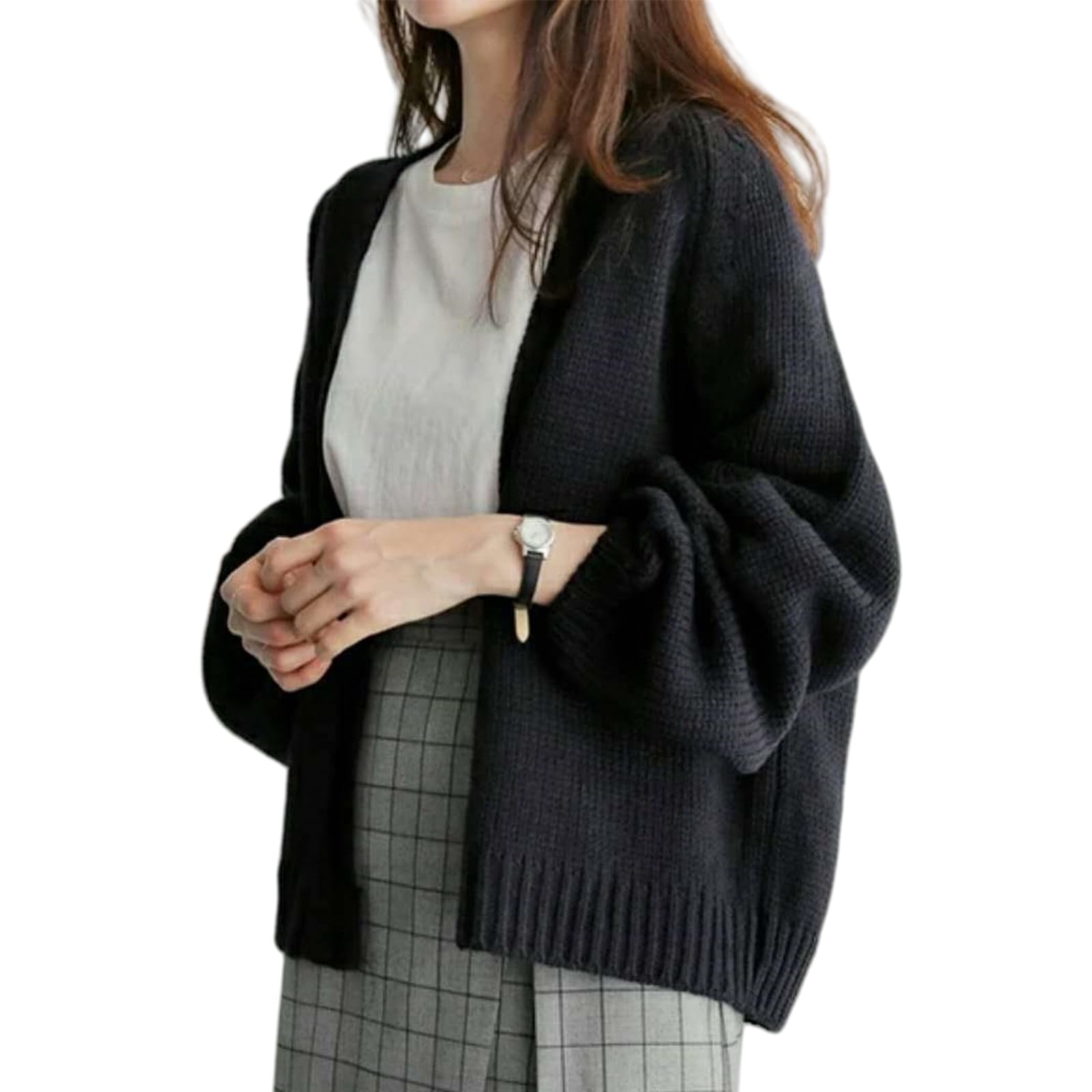 【送料無料】[TeMibery Lyric] ニットカーディガン レディース 春 秋 冬 カジュアル 薄手 重ね着 長袖 ..
