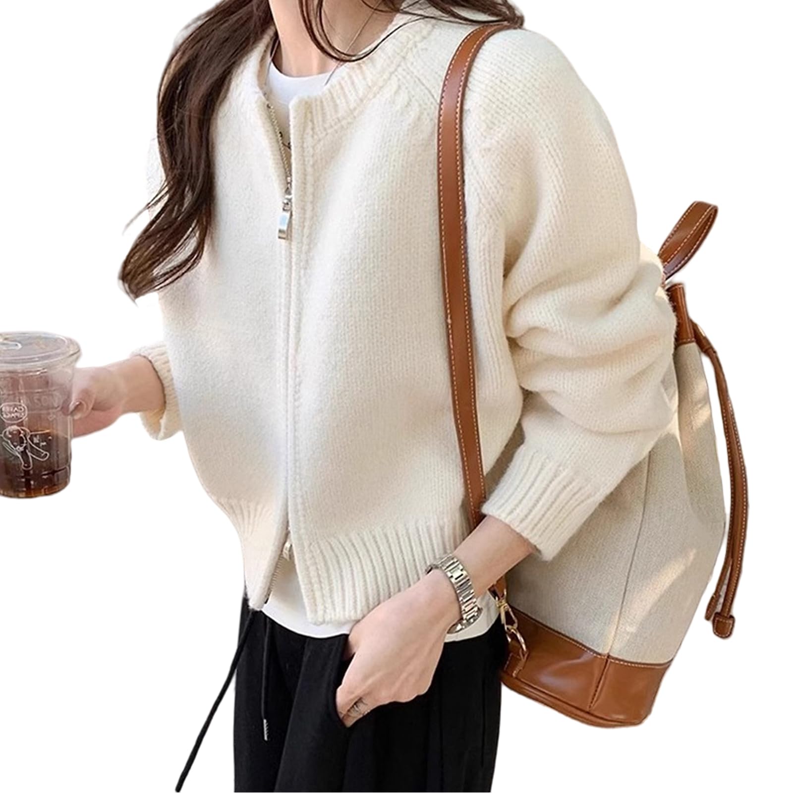 【送料無料】[TeMibery Lyric] ニットカーディガン レディース ベスト カジュアル Vネック 無地 重ね着..