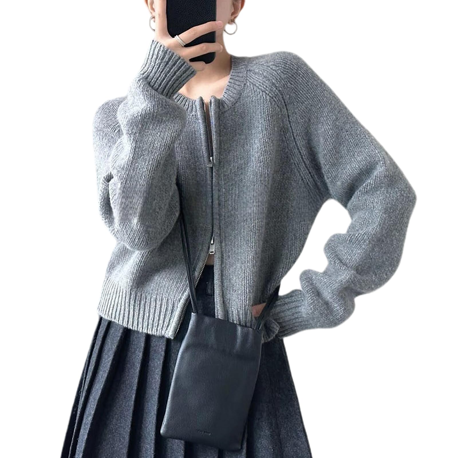 【送料無料】[TeMibery Lyric] ニットカーディガン レディース ベスト カジュアル Vネック 無地 重ね着..
