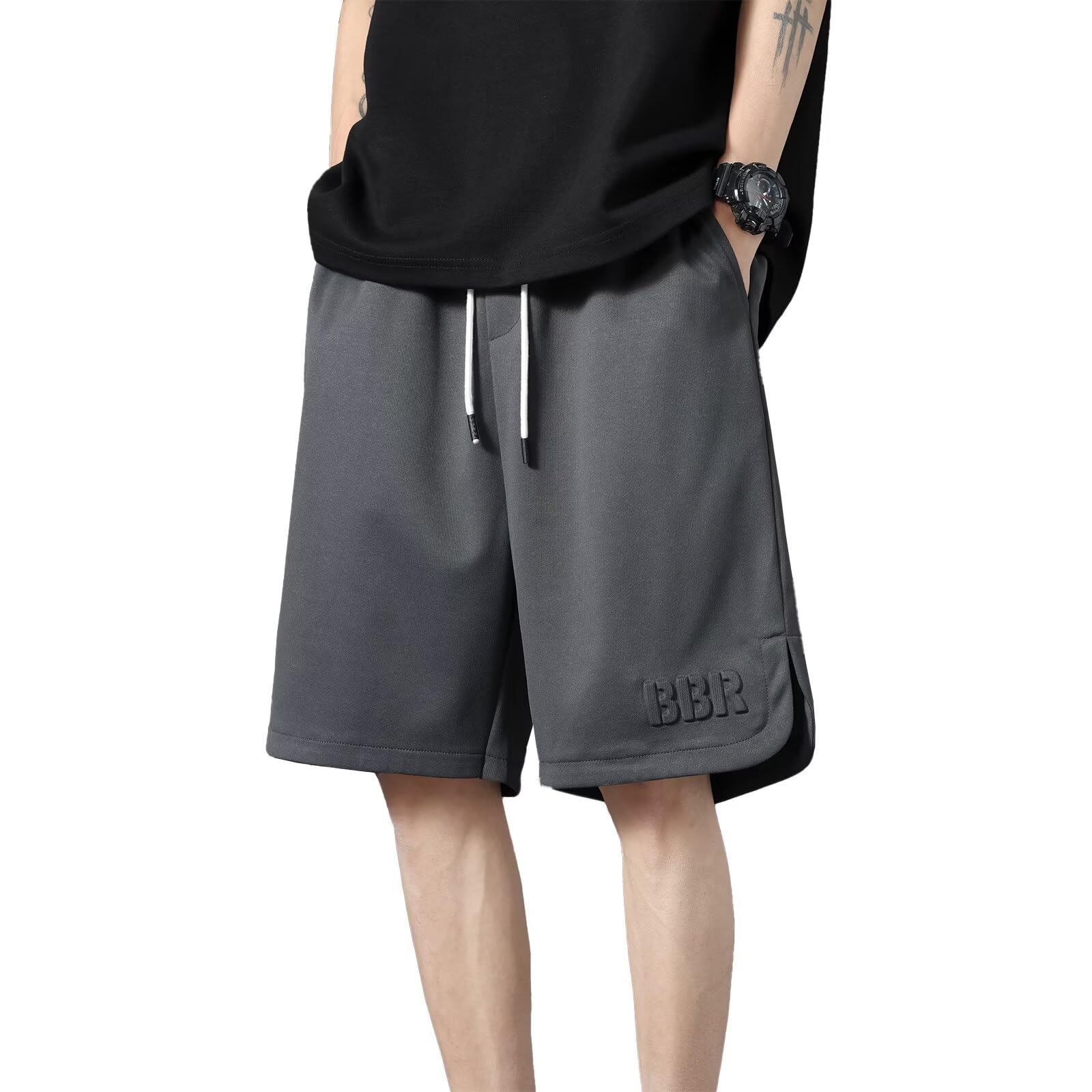 【送料無料】[Running sheep] ハーフパンツ メンズ スウェット 半ズボン ジャージ下 カジュアル ショー..