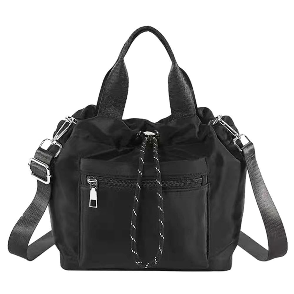 【送料無料】[LEOLEO] ショルダーバッグ 巾着バッグ トート 2way 肩掛け ナイロン ポシェット ハンドバ..