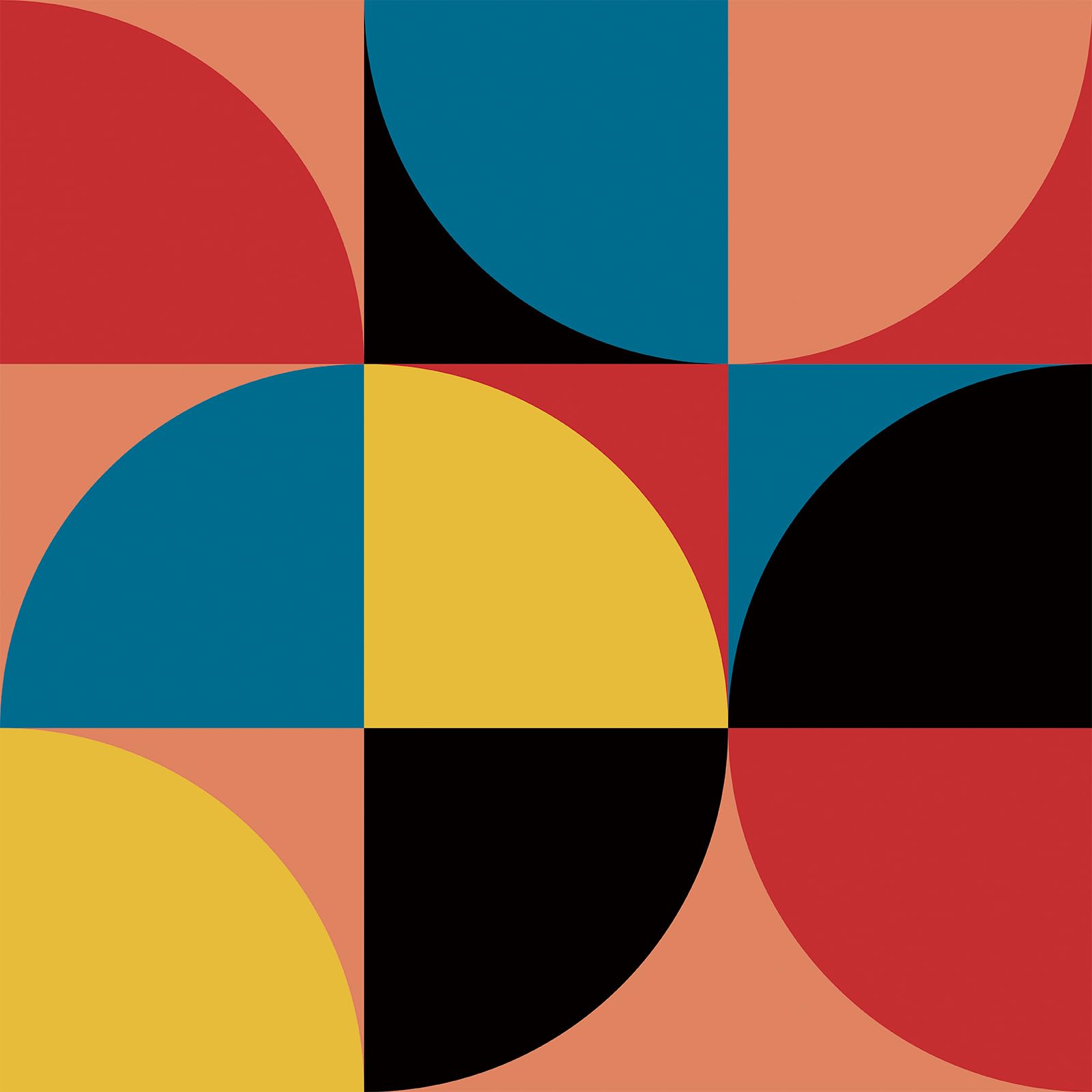 【送料無料】VaryPaper 壁紙シール 幾何学柄 剥がせる リメイクシート 44.5x200cm カッティングシート カラフル 幾何学模様 ウォールステッカー のり付き 押入れシート ダイノックシート 襖紙 おしゃれ 多機能 家具再生 色：マルチカラー、サイズ：幅44.5 cm x 長さ2 m