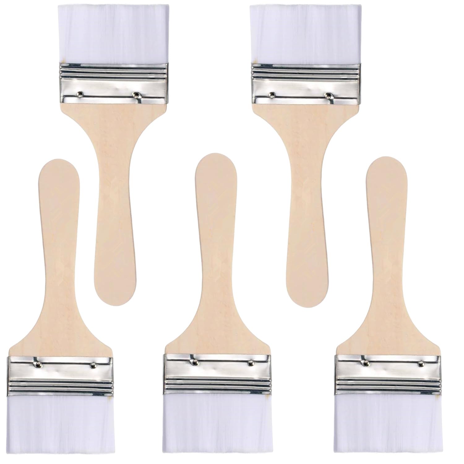 【送料無料】5本入 ペイントブラシ 塗装ブラシ ソフトナイロン剛毛 多用途刷毛 ペイント刷毛 水性 油性..