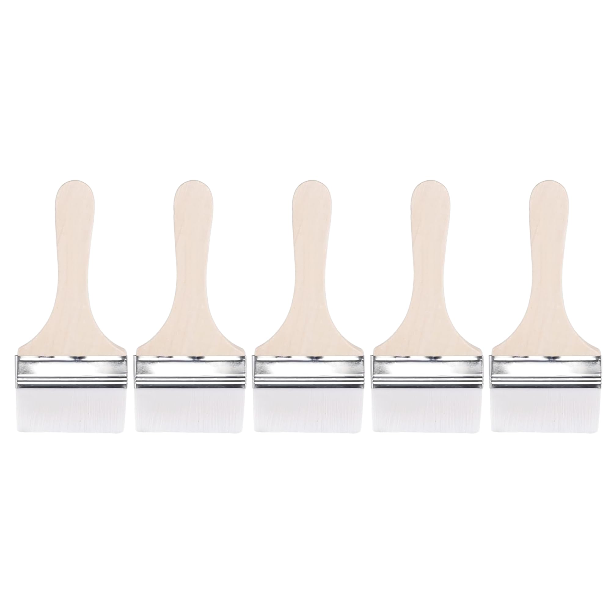 【送料無料】5本入 ペイントブラシ 塗装ブラシ ソフトナイロン剛毛 多用途刷毛 ペイント刷毛 水性 油性..