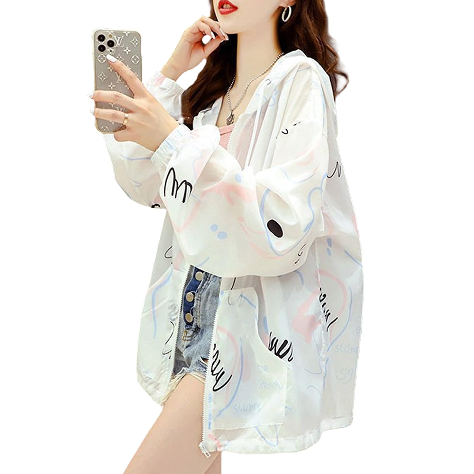 【送料無料】[TeMibery Lyric] カーディガン レディース 日焼け止め服 紫外線対策 ゆったり コート 大..