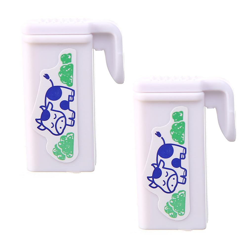 【送料無料】2pcsミルクシーリングクリップ ミルクボックスシーリングクリップ 食品バッグシーリングク..