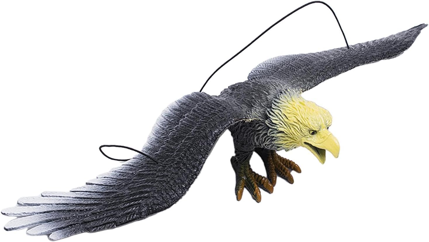 【送料無料】模型鷲 動物模型 ポータブル 鷲模型 おもちゃ 子供用 知育玩具 大鵬 装飾 装飾 色：トランペット黄頭鷹27 cm