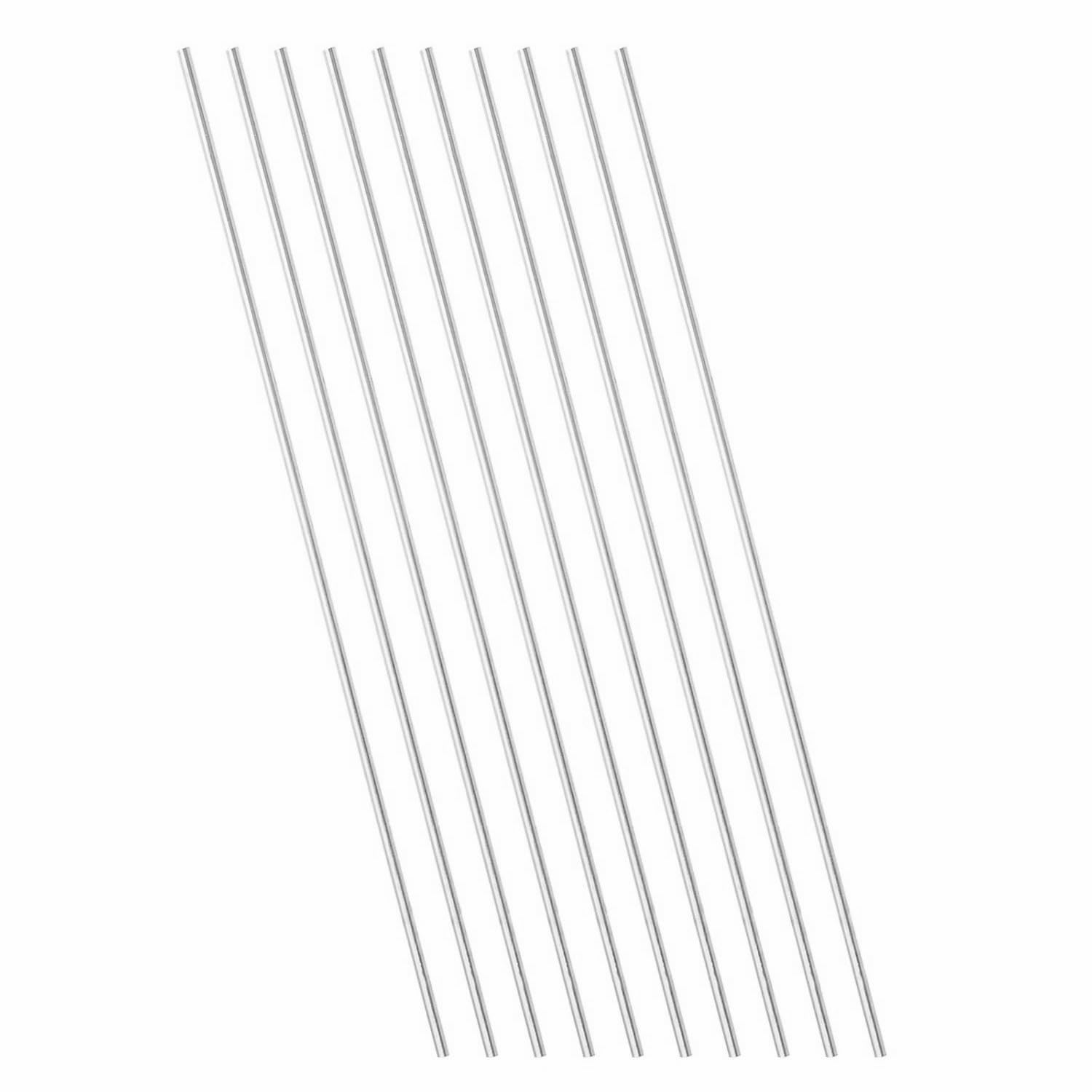 【送料無料】10本 304ステンレス鋼丸棒 ステンレス鋼ロッド 金属のソリッドシャフト棒 DIYクラフト製作..