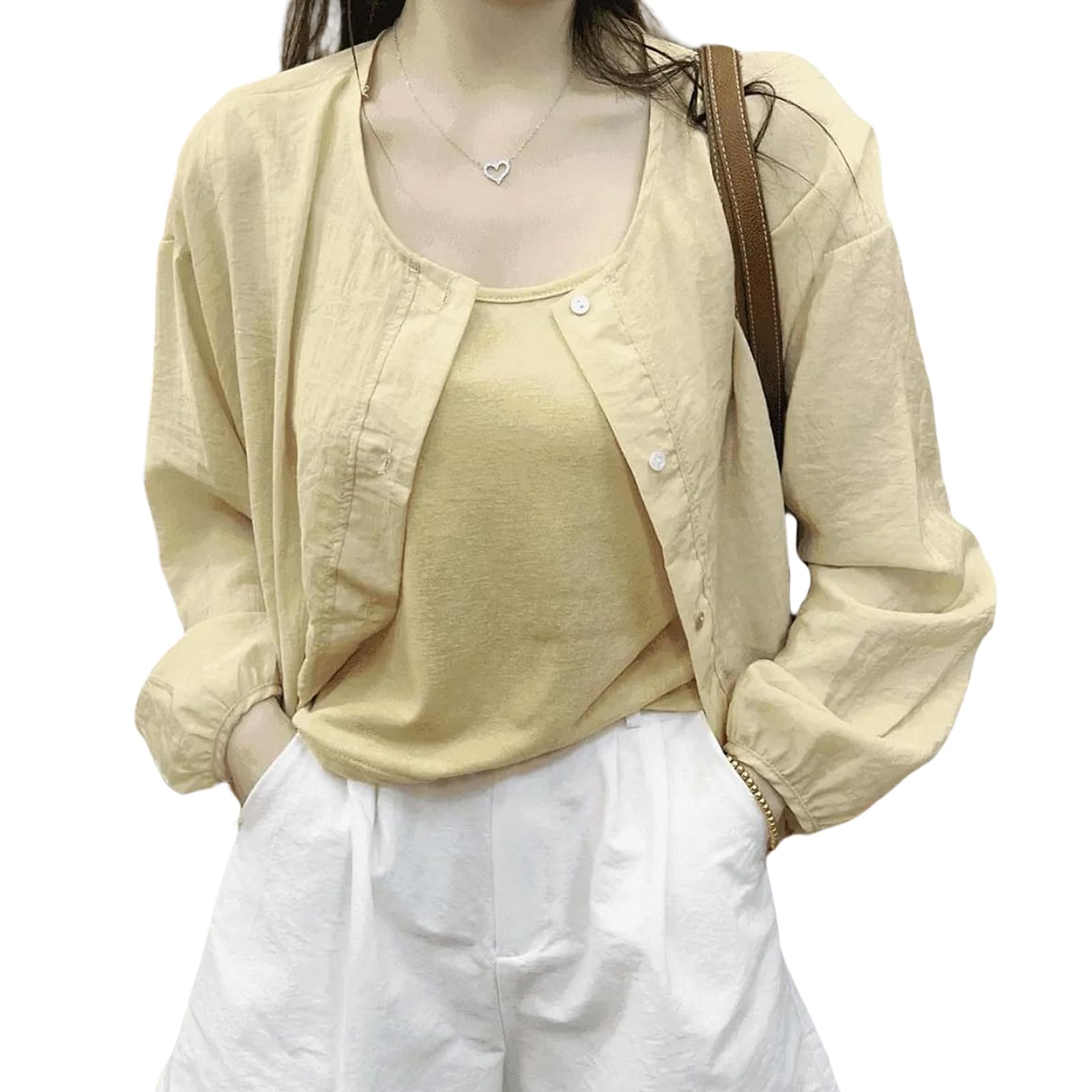 【送料無料】[TeMibery Lyric] シャツ レディース UVカット ブラウス ゆったり 前開き 大きいサイズ カ..