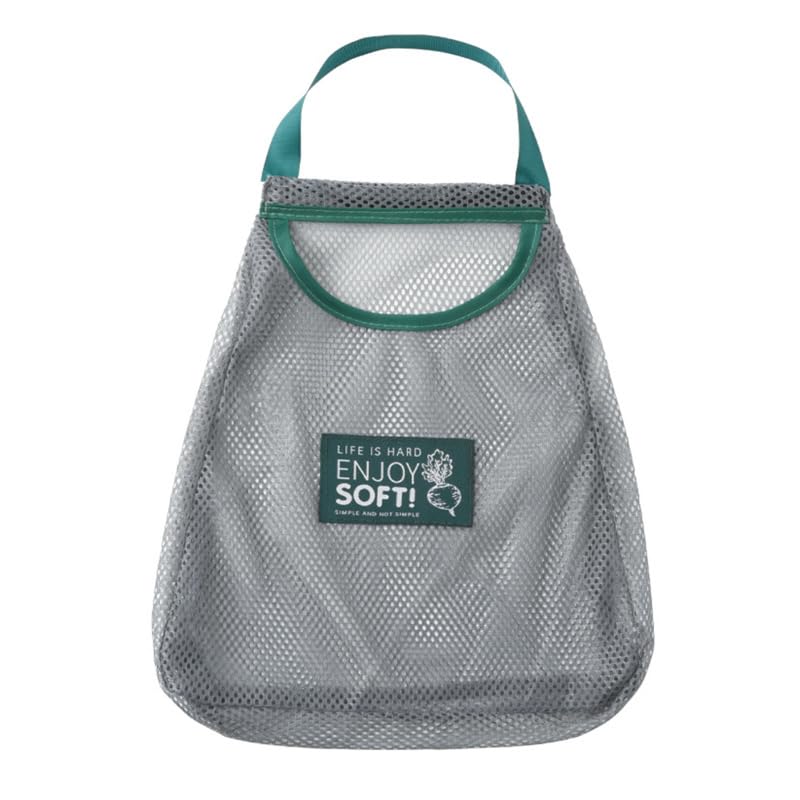 【送料無料】メッシュバッグ ポータブル 中空 通気性 野菜バッグ 生姜 ニンニク 吊り下げバッグ 壁掛け..