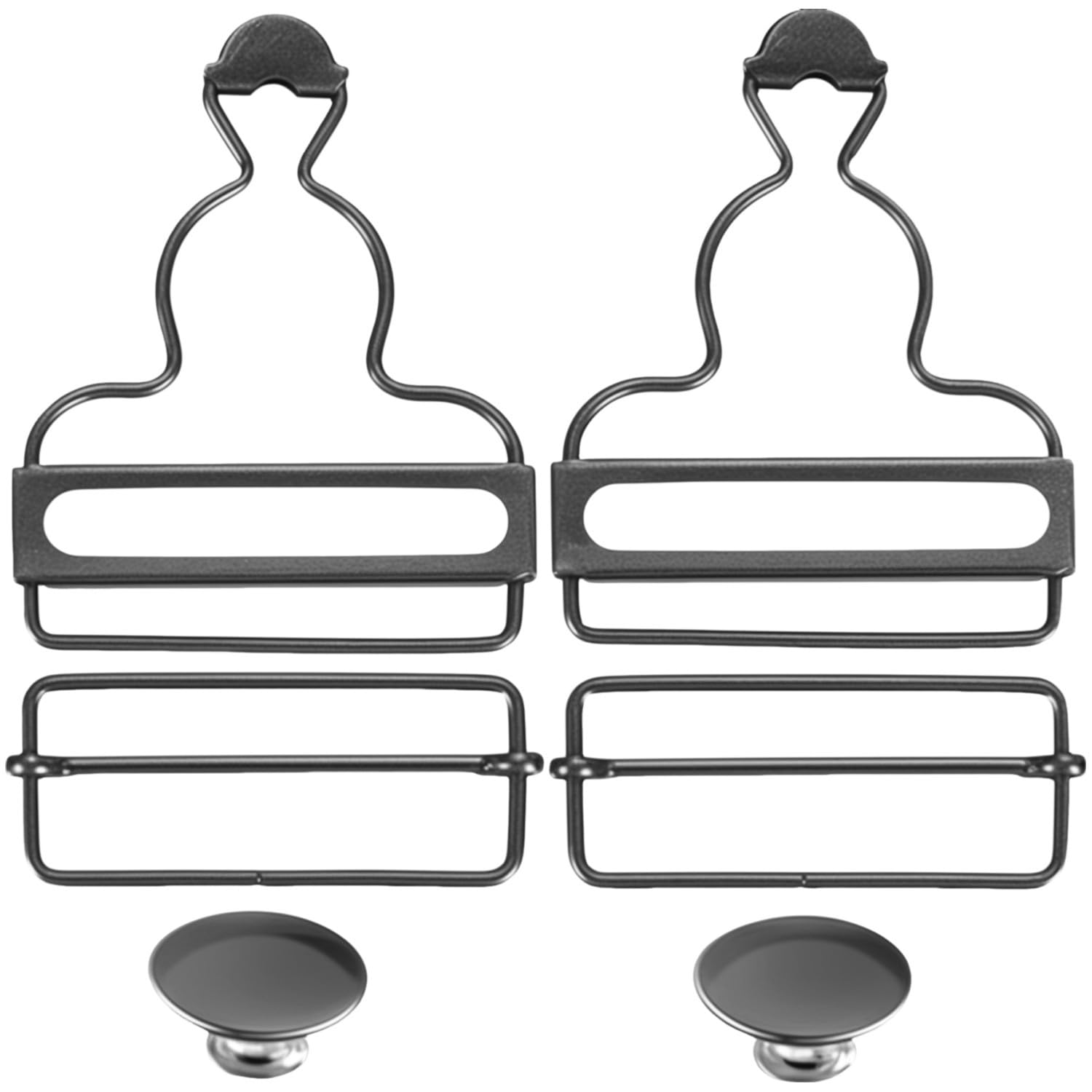 【送料無料】[Ysintl] オーバーオールバックル ブラック サスペンダーパンツ用 調節可能 メタルバック..