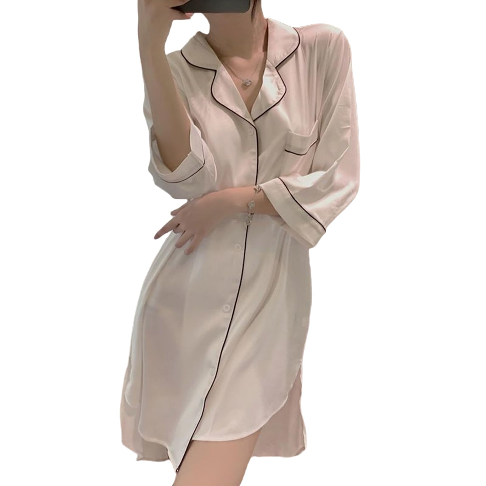 【送料無料】[TeMibery Lyric] ナイトガウン レディース ナイトドレス - ルームウェア 寝巻き ネグリジ..