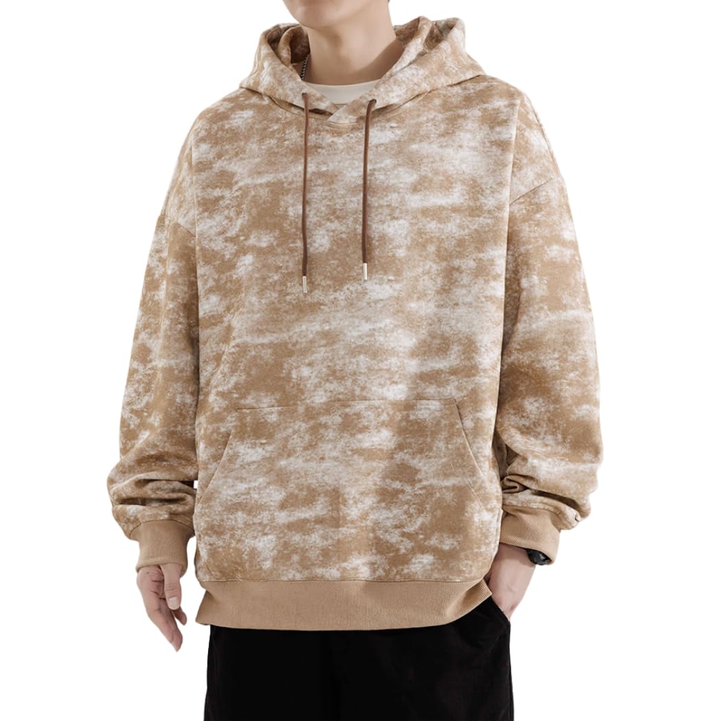 【送料無料】[Inkpoo] パーカー メンズ 秋服 長袖 フーディー ポケット付き シルエット 大きいサイズ ..