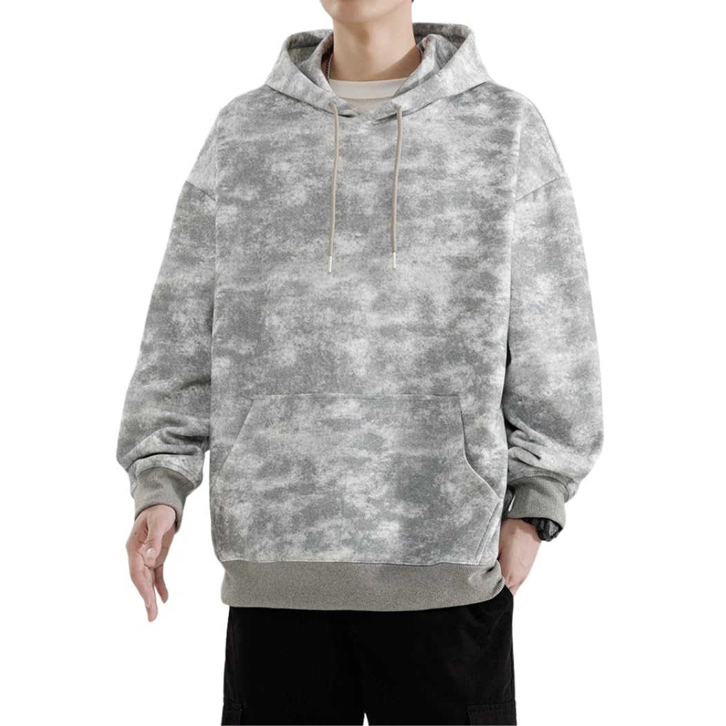 【送料無料】[Inkpoo] パーカー メンズ 秋服 長袖 フーディー ポケット付き シルエット 大きいサイズ ..