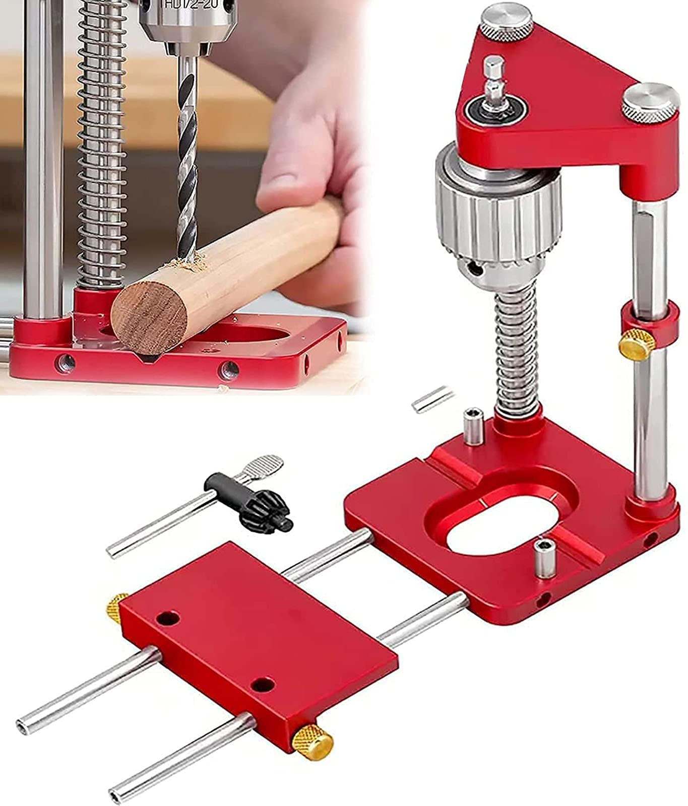 【送料無料】ASJG 木工用ボール盤、ボール盤、高精度調整可能パンチ、ボール盤、ヘリコプターボール盤..