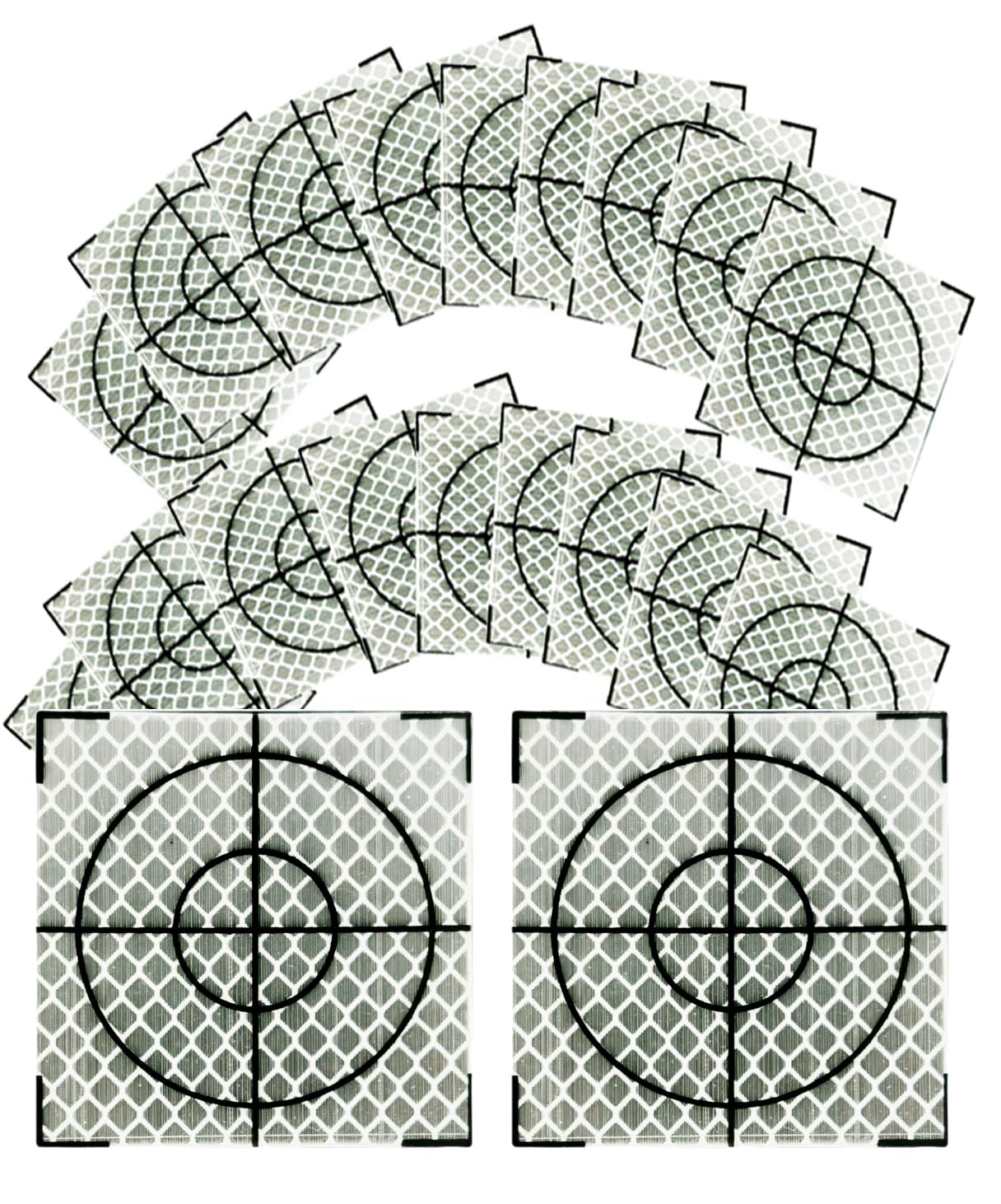 【送料無料】S.fields.inc 反射シート 測量用 調査ターゲット 20枚セット トータルステーション プリズ..