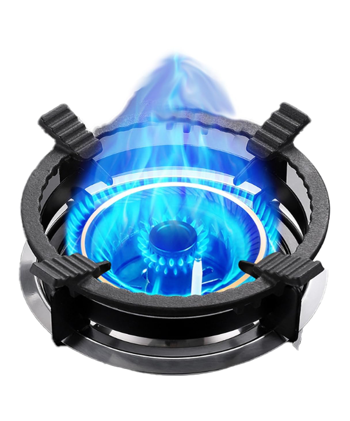 【送料無料】S.fields.inc 中華五徳 サポートリング 中華鍋アタッチメント 家庭用 ガスコンロ用 鉄 黒 ..