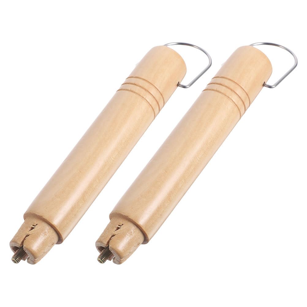 【送料無料】HOLIDYOYO　雪平鍋用　木柄　取替ハンドル　パンハンドル　2個　パンの取っ手　鍋　フライ..