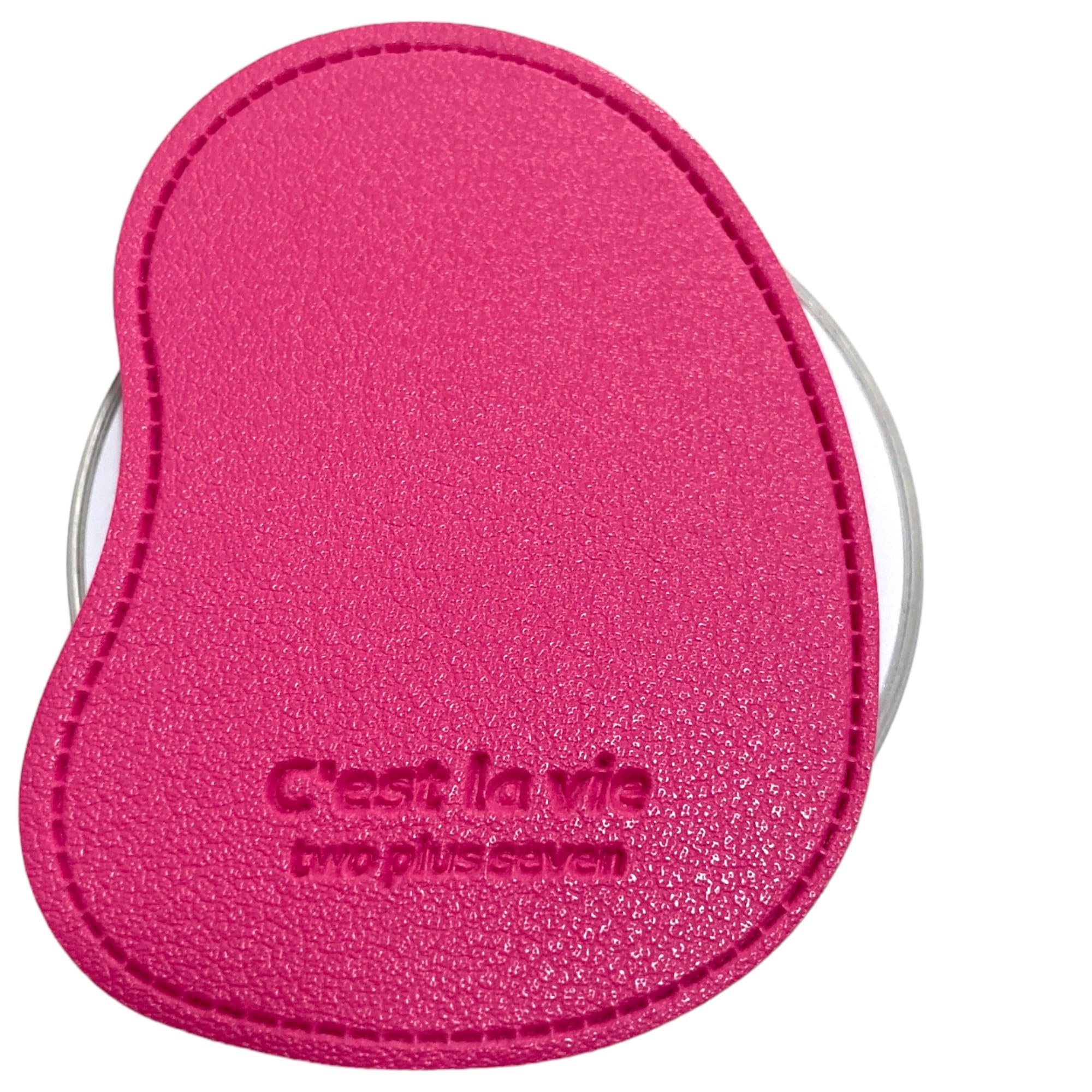 【送料無料】ビーンズ レザーパッチ MagSafe用 折りたたみスマホグリップ ソケッツ 韓国 スマホリング リング スタンド グリップトック iphone リング スマホ 落下防止 携帯リング グリップ シック ウェーブ かわいい 色：ピンク・マグネット、サイズ：FREE